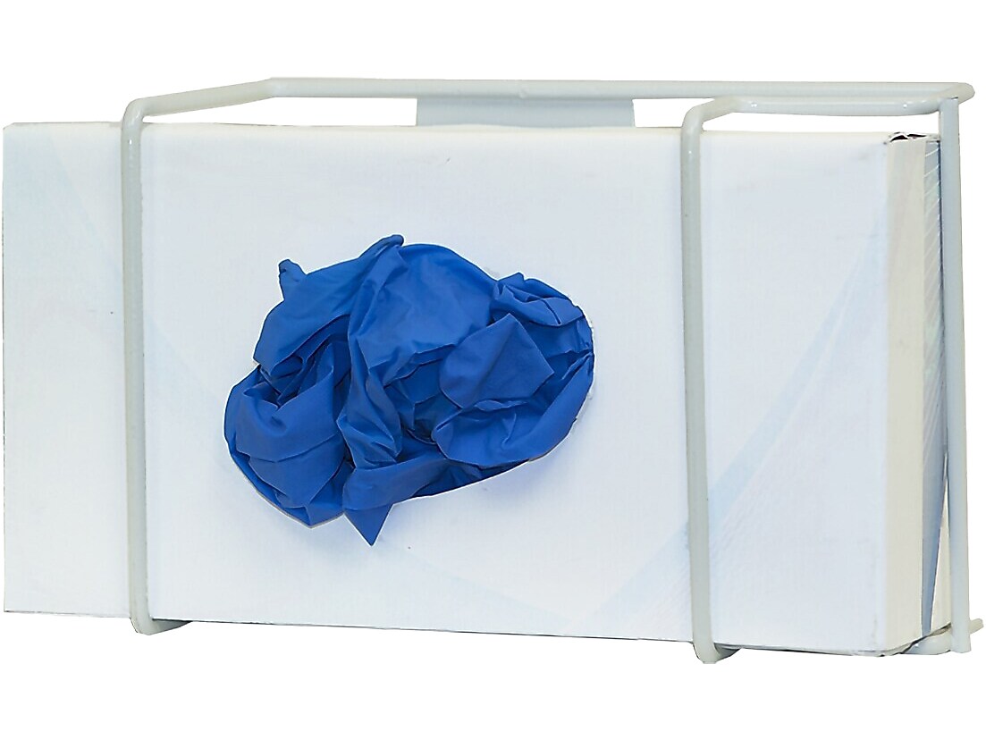Bowman Glove Box Dispenser, 1-Compartment, White (GL011-0613)