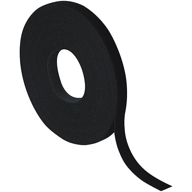 Velcro® ONE-WRAP Hook & Loop Fastener Strap, 1/2" x 12', Black (VEL178)