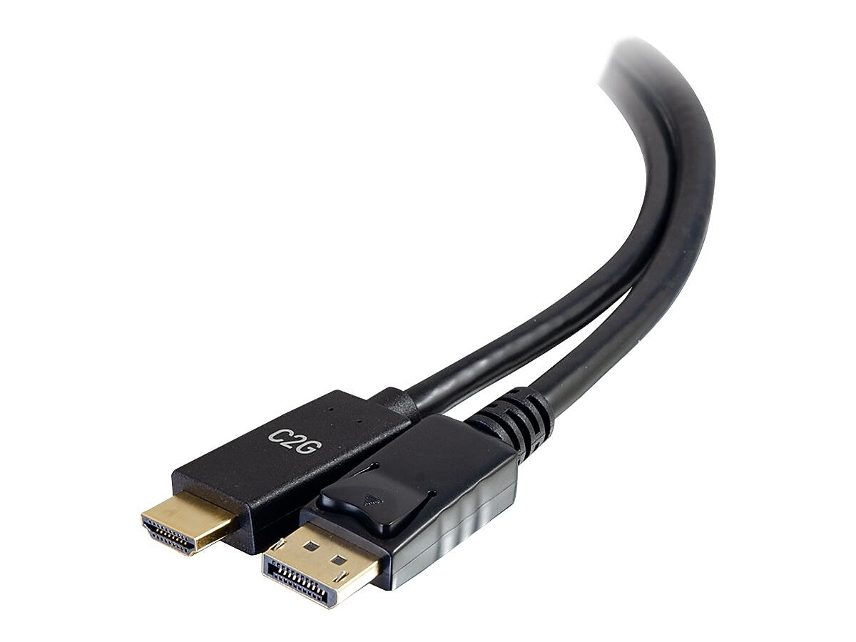 C2G 54433 6' DisplayPort/HDMI Audio/Video Cable, Black