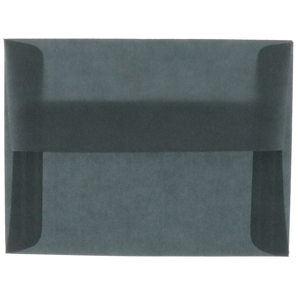 JAM PAPER A2 Translucent Vellum Invitation Envelopes, 4 3/8 x 5 3/4, Charcoal Grey, Bulk 1000/Carton (V018284B)