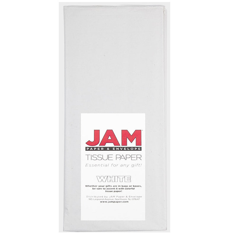 JAM Paper Tissue Paper, White, 10 Sheets/Pack (11534147)