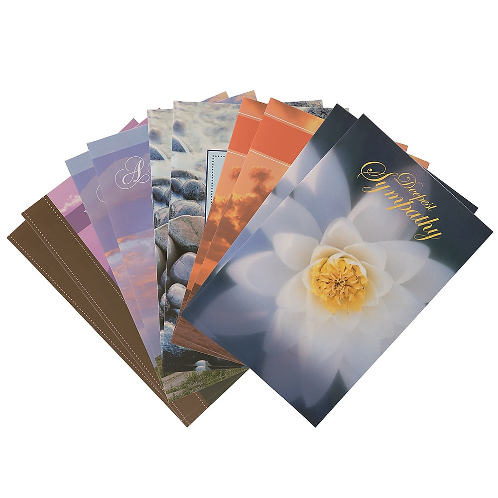 JAM Paper Deepest Sympathy  Cards with Envelopes, 4" x 6", Multicolor, 10/Pack (95227791)