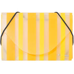 JAM Paper Business Card Cases, 20-Card Capacity, Yellow/Orange Striped (2500 210)