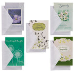 JAM Paper Heartfelt Sympathy  Cards with Envelopes, 4" x 6", Multicolor, 10/Pack (95228646)