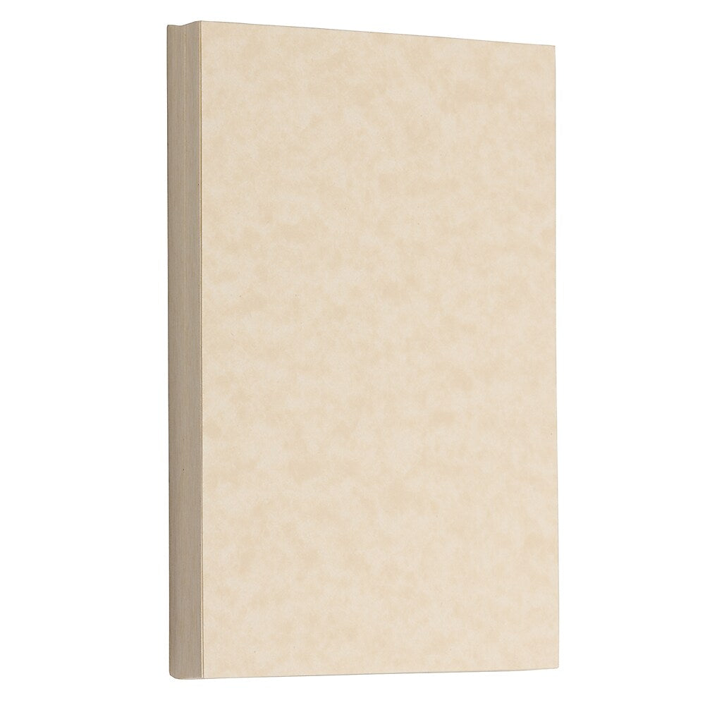 JAM PAPER Blank Flat Note Cards, 3 1/2" x 4 7/8", Natural Parchment, 50/pack (217512693)