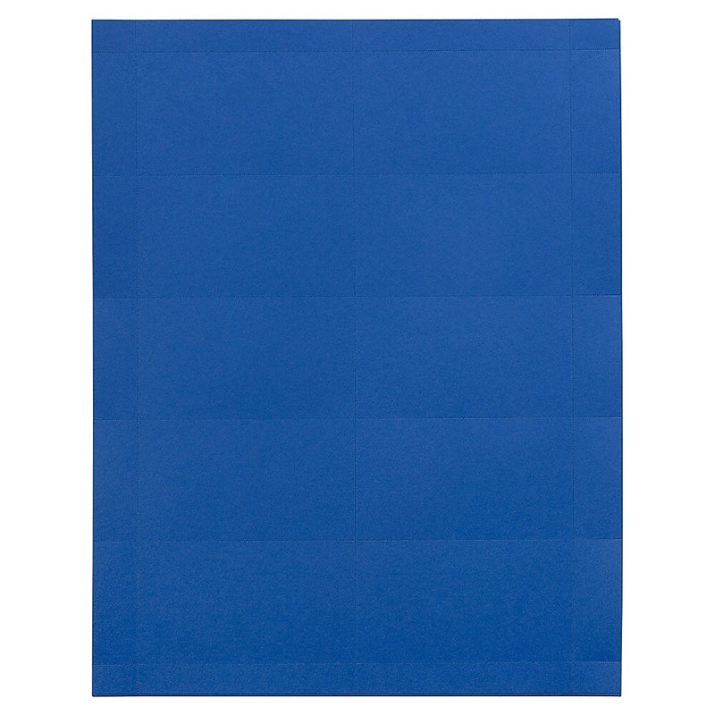 JAM PAPER Printable Business Cards, 3 1/2 x 2, Presidential Blue, 100/Pack (225928566)