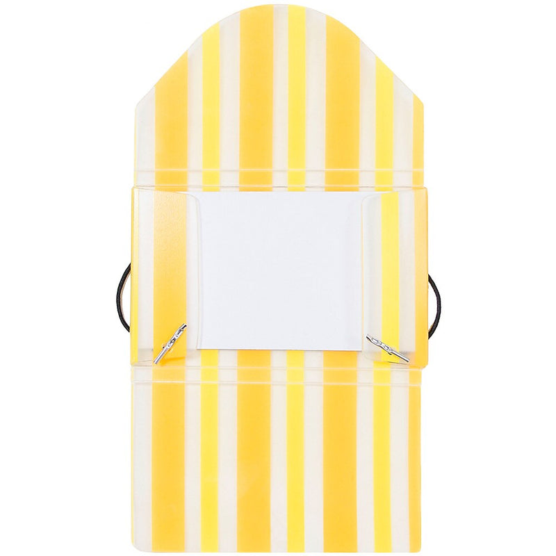 JAM Paper Business Card Cases, 20-Card Capacity, Yellow/Orange Striped (2500 210)