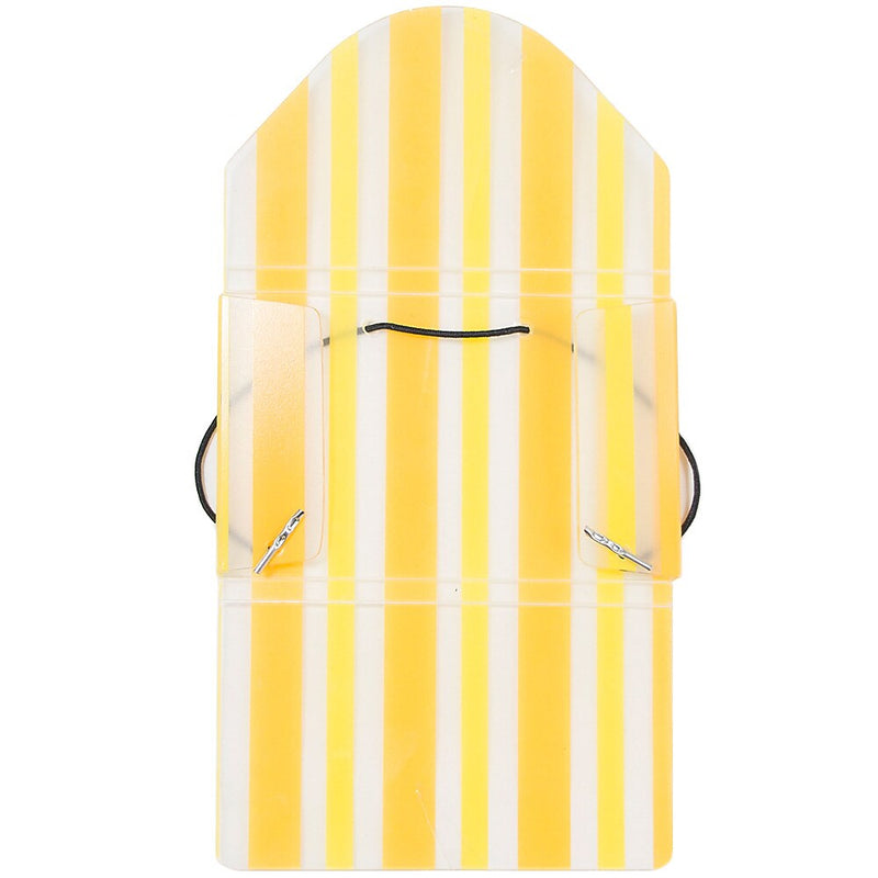 JAM Paper Business Card Cases, 20-Card Capacity, Yellow/Orange Striped (2500 210)