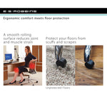 ES Robbins EverLife Carpet Chair Mat with Lip, 36" x 48'', Low-Pile, Clear (ESR120023)