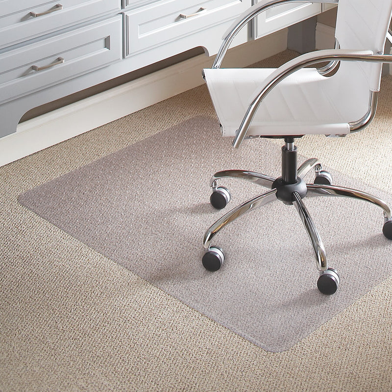 ES Robbins EverLife Carpet Chair Mat, 46" x 60'', Low-Pile, Clear (128371)