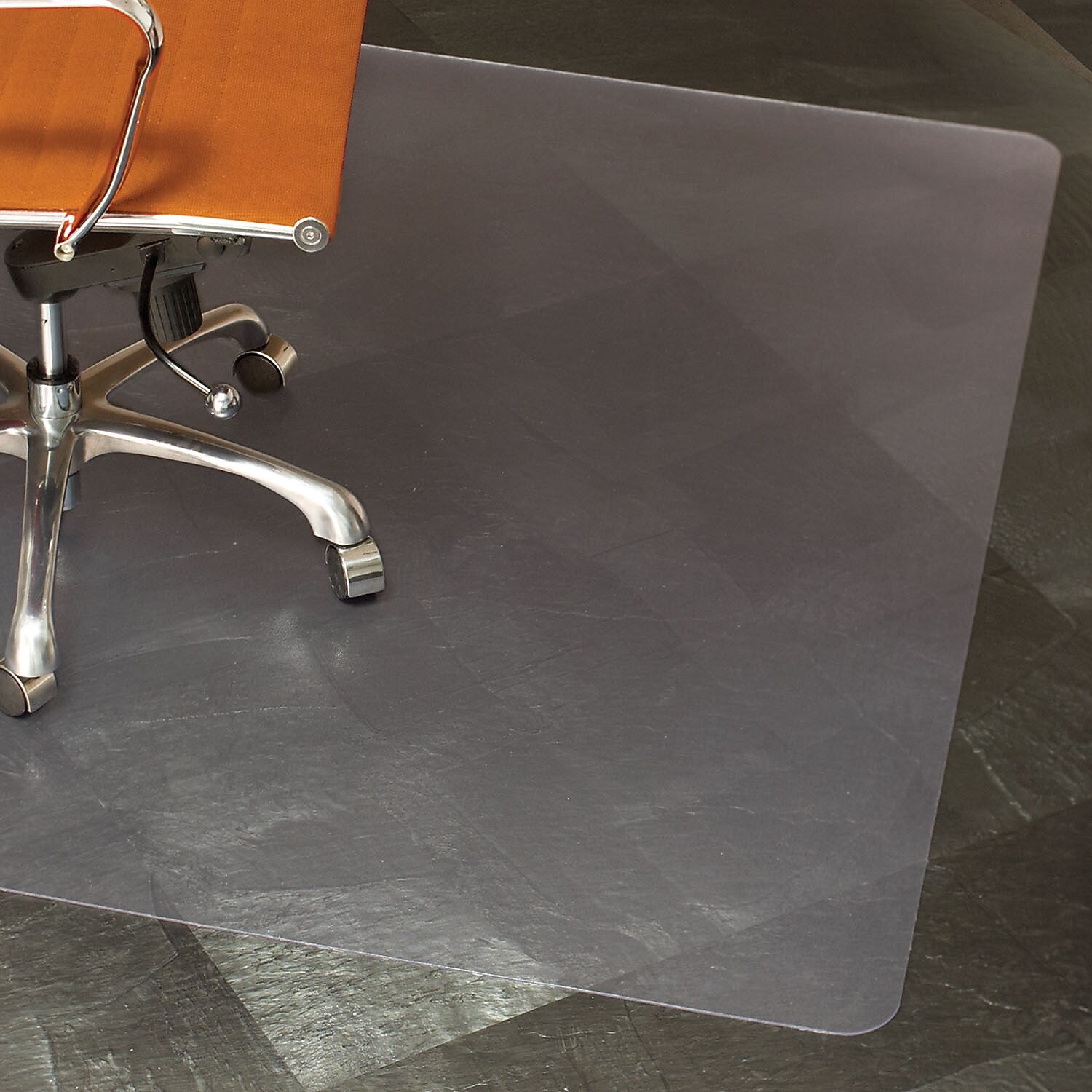 ES Robbins Natural Origins Hard Floor Chair Mat, 36" x 48", Clear Biopolymer (ESR143007)