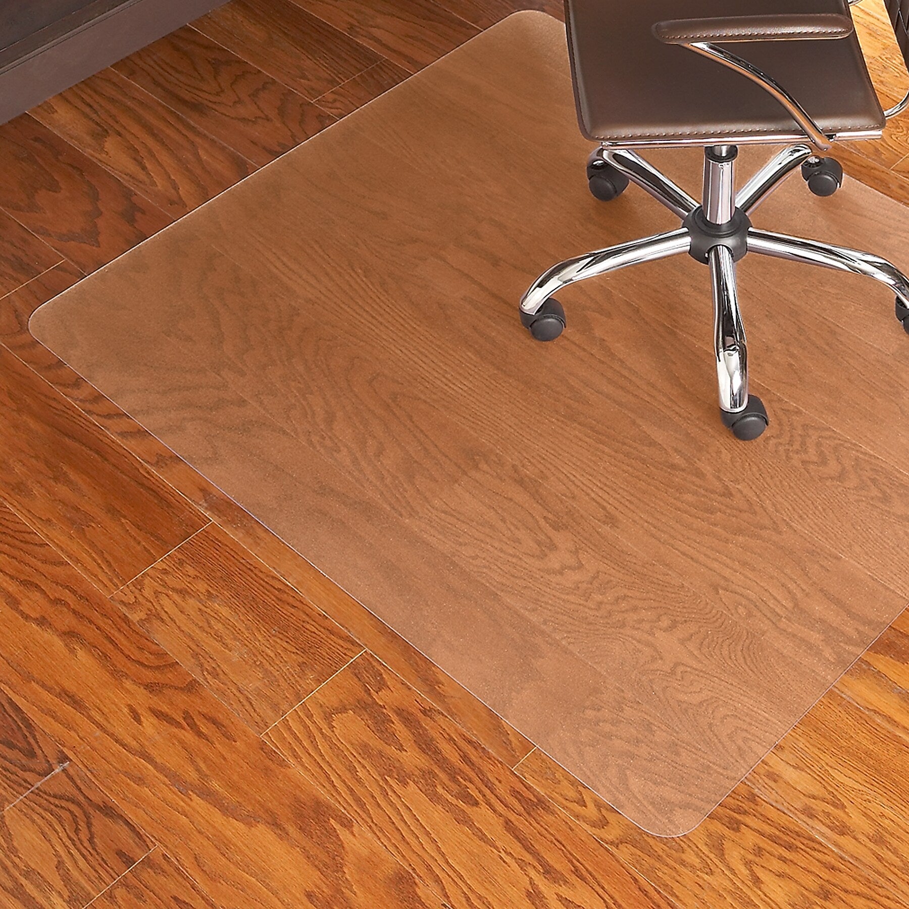 E.S. Robbins Anchormat Hard Floor Chair Mat, 46"W x 60"H, Clear (ESR131826)