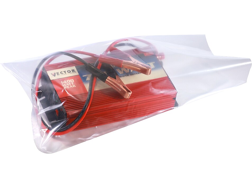 8" x 12" Layflat Poly Bags, 6 Mil, Clear, 1000/Carton (8300)