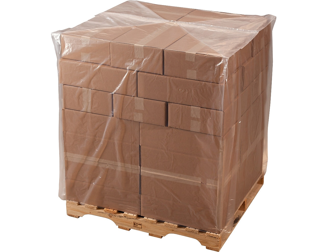 54" x 44" x 96" Pallet Cover, 1.25 mil., Clear, 100/Roll (9975)
