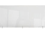 Ghent 17.88" x 59" Acrylic Non-Tackable Partition Extender Screw, Clear (PEC1859-H)