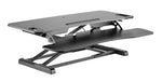 Amer Mounts EZRiser36 Height Adjustable Sit/Stand Desk Computer Riser, Black