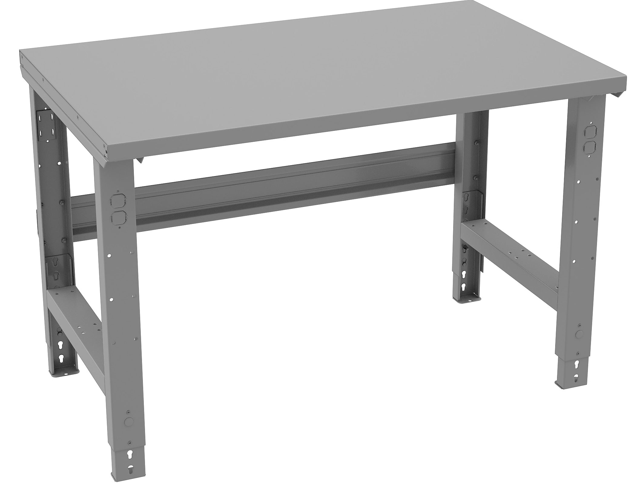 Tennsco Adjustable Leg 48" Workbench, Medium Gray (WBA-1-3048S-MGY)