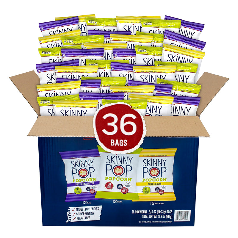 Skinny Pop Variety Popcorn, 36/Box (220-01049)