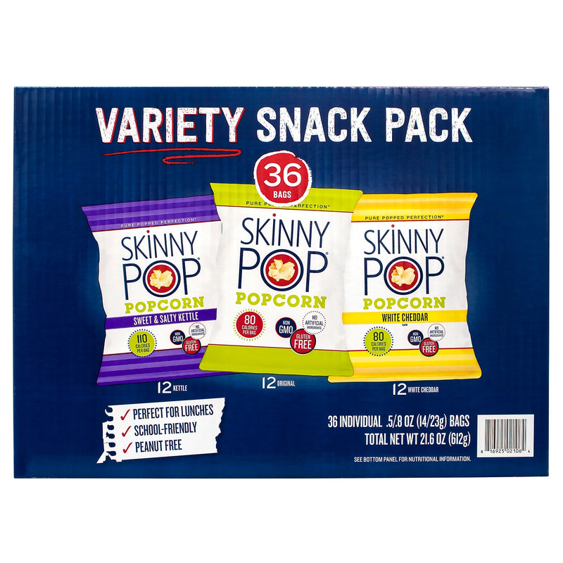 Skinny Pop Variety Popcorn, 36/Box (220-01049)