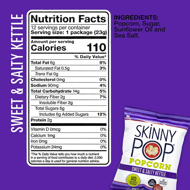 Skinny Pop Variety Popcorn, 36/Box (220-01049)
