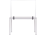 MasterVision Protector Series 27.6" x 40.9" Glass Non-Tackable Desktop Divider, Clear (GL34019101)
