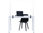 MasterVision Protector Series 23.6" x 35.4" Glass Non-Tackable Desktop Divider, Clear (GL07019101)