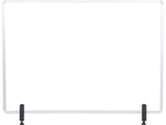 MasterVision Protector Series 23.6" x 35.4" Glass Non-Tackable Desktop Divider, Clear (GL07019101)