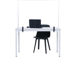 MasterVision Protector Series 27.6" x 40.9" Glass Non-Tackable Desktop Divider, Clear (GL34019101)