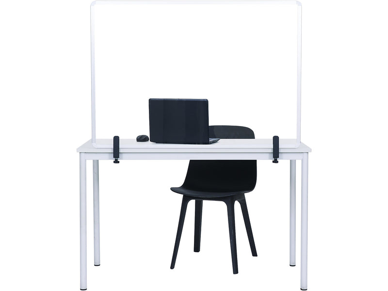 MasterVision Protector Series 27.6" x 40.9" Glass Non-Tackable Desktop Divider, Clear (GL34019101)
