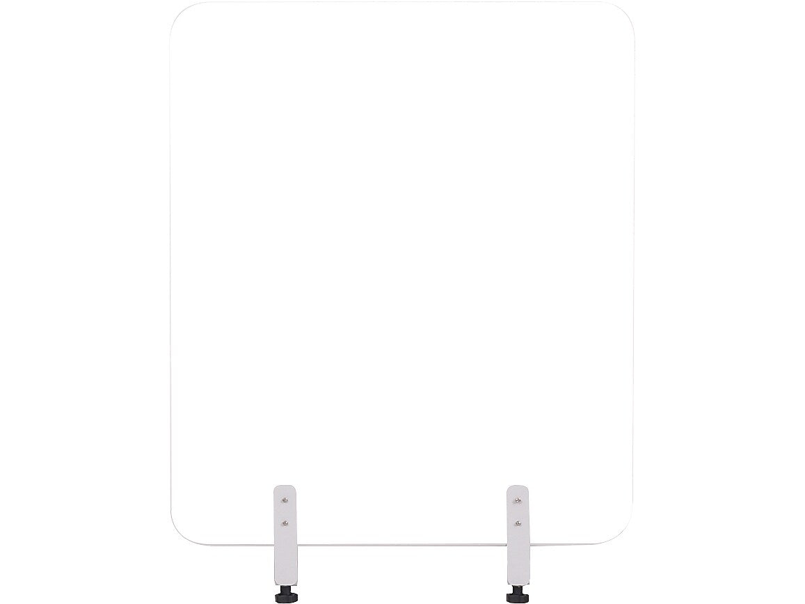 MasterVision Protector Series 47.2" x 35.4" Glass Non-Tackable Desktop Divider, Clear (GL0801393)