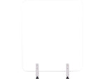 MasterVision Protector Series 47.2" x 35.4" Glass Non-Tackable Desktop Divider, Clear (GL0801393)