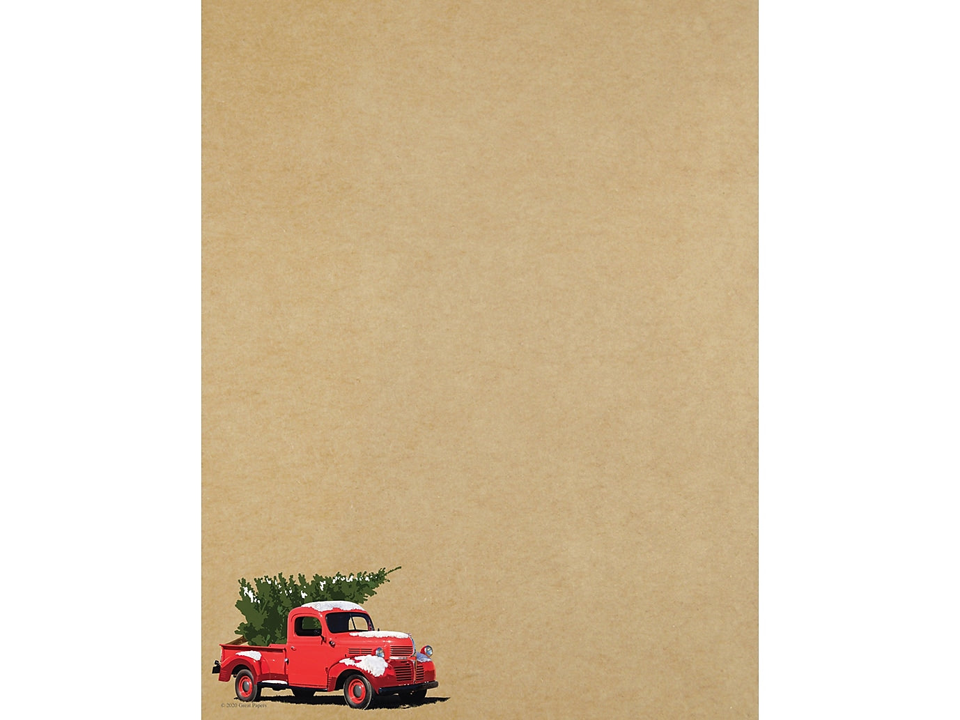 Great Papers! Special Delivery Holiday Letterhead, Multicolor, 80/Pack (2020116)