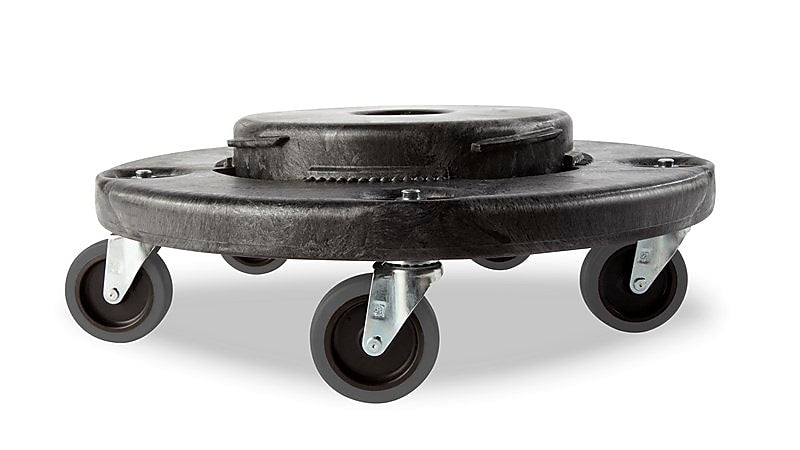 Rubbermaid Brute Plastic Quiet Dolly, Black (FG264043BLA)