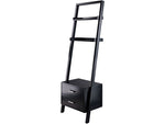 Winsome Bellamy 2-Shelf 69"H Leaning Bookcase, Black (29522)