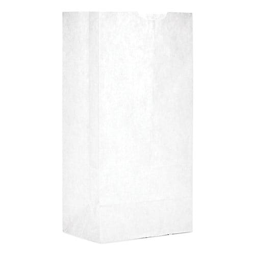 Duro Paper Grocery Bag, #4, White, 500/Pack (BAGGW4500)