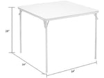 Cosco Folding Table and Chair Set, 34" x 34", Tan (14551WHD1E)
