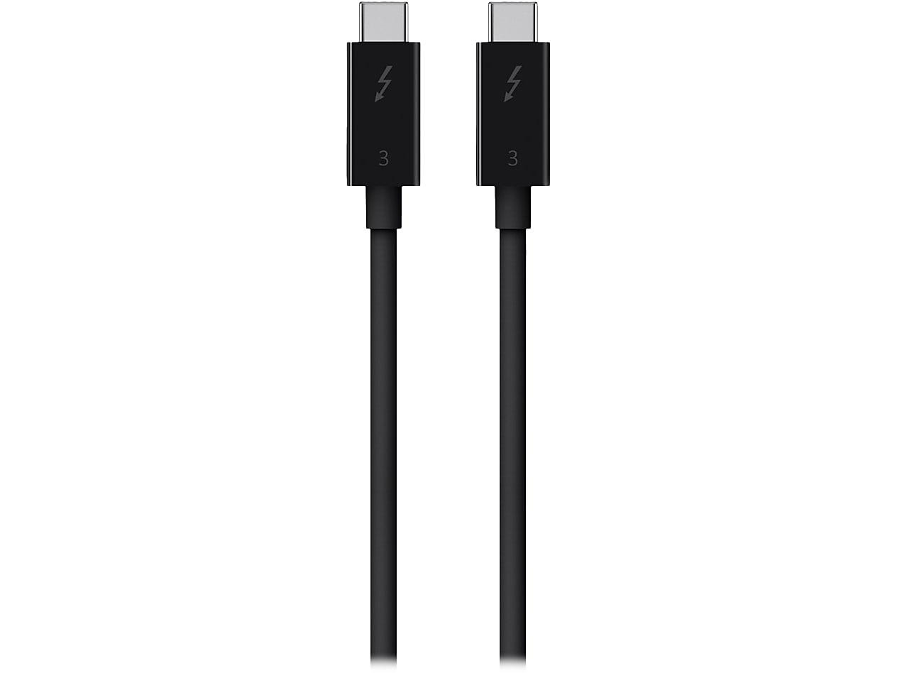 Belkin 2.6' USB Thunderbolt 3 USB-C to USB-C Cable, Black (F2CD084BT0.8MBK)