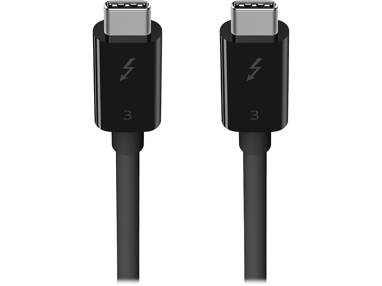 Belkin 2.6' USB Thunderbolt 3 USB-C to USB-C Cable, Black (F2CD084BT0.8MBK)