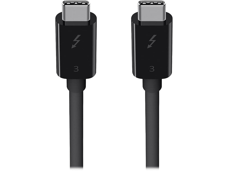 Belkin 2.6' USB Thunderbolt 3 USB-C to USB-C Cable, Black (F2CD084BT0.8MBK)