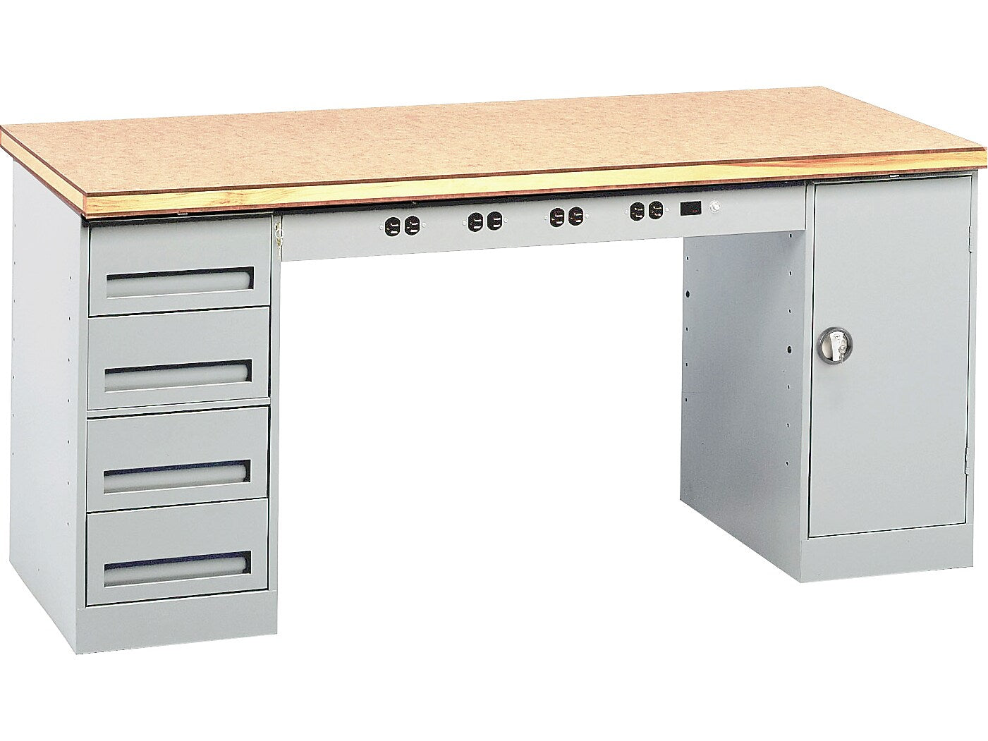 Tennsco 72" Electronic Workbench, Light Gray (EMB-2-3072C-LGY)