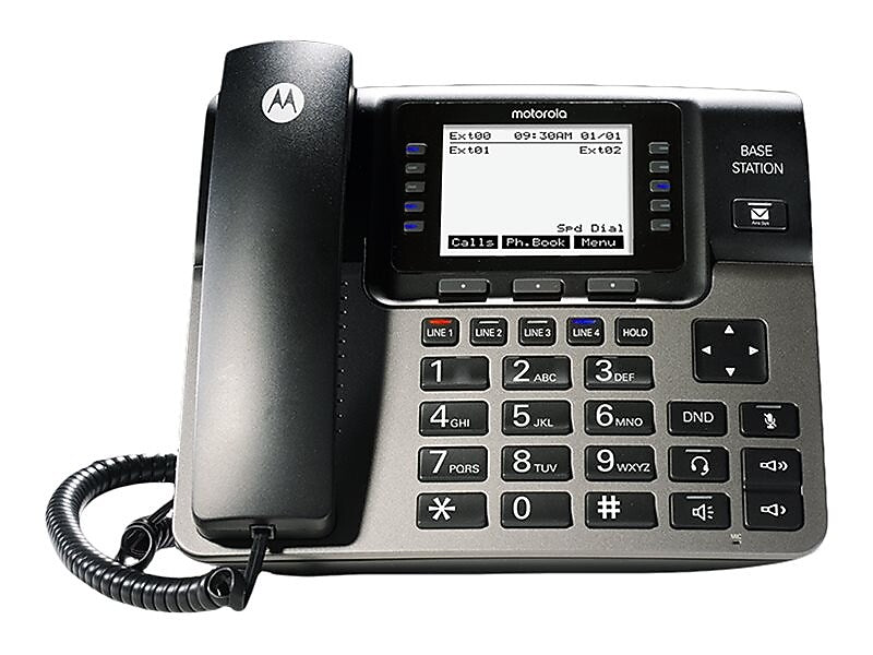 Motorola ML1000 Corded Telephone Base, Black/Gray (MTRML1100)