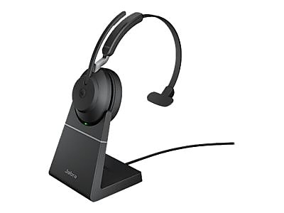 Jabra Evolve2 65 MS Mono Wireless Noise Canceling Headset, Over-the-Head, Black (26599-899-989)