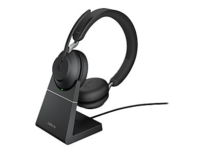 jabra Evolve2 65 MS Stereo USB-A Noise Canceling Bluetooth Stereo Computer Headset, MT Certified, Black (26599-999-989)