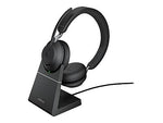 Jabra Evolve2 65 MS Stereo Wireless Noise Canceling Headset, Over-the-Head, Black (26599-999-889)