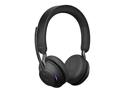 Jabra Evolve2 65 MS Stereo Wireless Noise Canceling Headset, Over-the-Head, Black (26599-999-889)