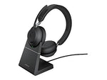 jabra Evolve2 65 UC Stereo USB-A Noise Canceling Bluetooth Stereo Computer Headset, Black (26599-989-989)
