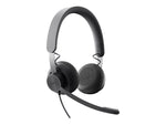 Logitech Zone Wired Noise Cancelling Stereo Computer Headset, Over-the-Head, Graphite (981-000871)