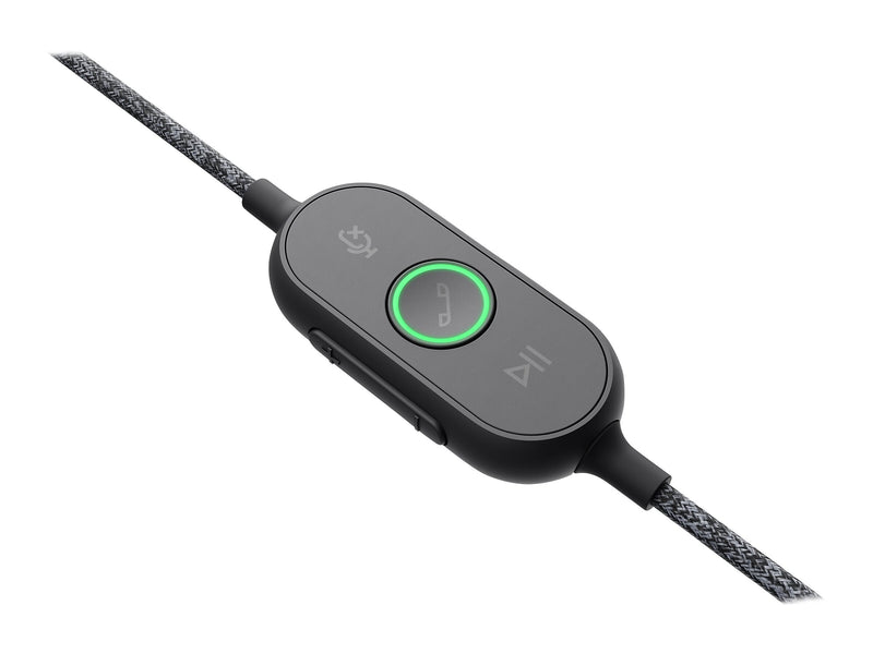 Logitech Zone Wired Noise Canceling Stereo Computer Headset, Over-the-Head, Graphite (981-000876)
