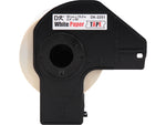 Brother DK-2251 Standard Width Continuous Paper Labels, 2-4/10" x 50', Black/Red on White, 24 Rolls/Box (DK-225124PK)