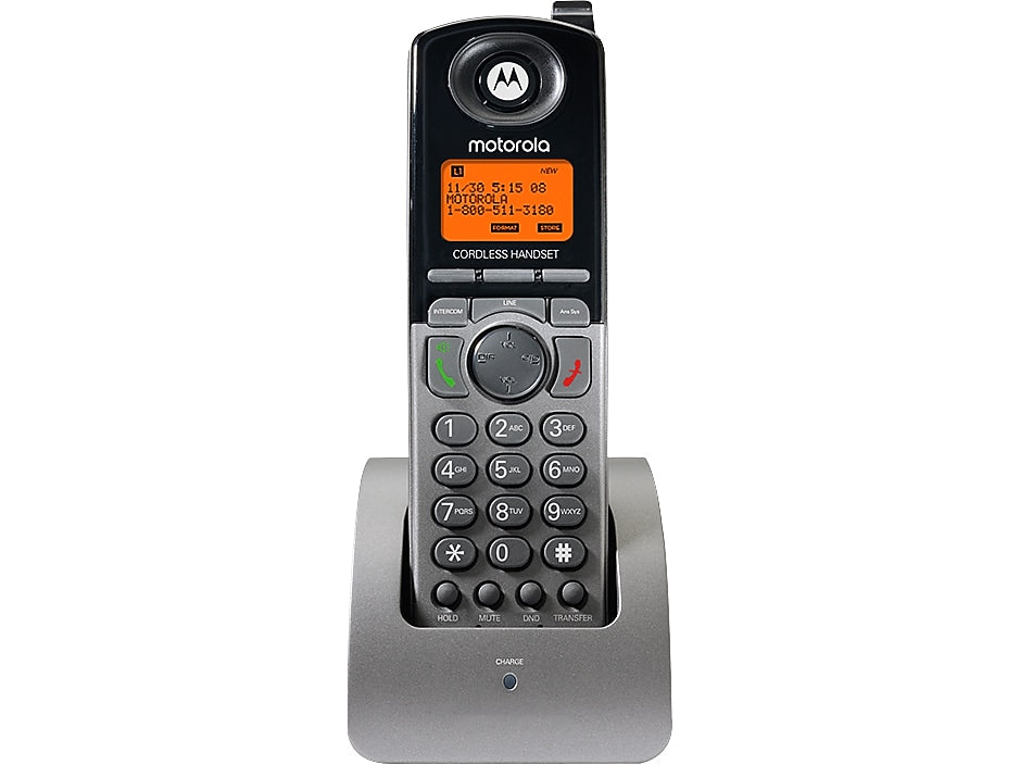 Motorola 4-Line Cordless Phone, Black/Silver  (ML1200)